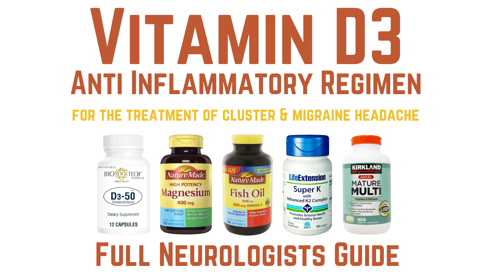 Vitamin D3 Anti Inflammatory Regimen for Cluster Headache Vitamin D